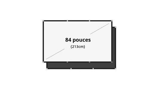 Ecran de projection (2 metres)